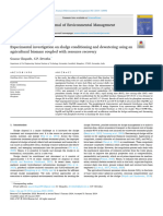 Experimental Investigation On Sludge Conditioning and D - 2024 - Journal of Envi