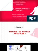 Semana 14-Técnicas en Biología Molecular I