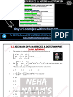 DPP Qs 2.0 Matrices & Determinants (New Syllabus)