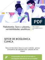 Flebotomia Soro, Plasma e Variabilidades