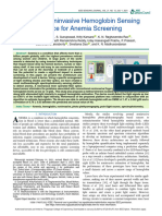 A Novel Noninvasive Hemoglobin Sensing Device For Anemia Screening