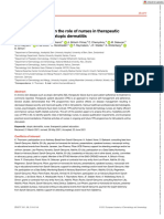 Acad Dermatol Venereol - 2021 - Thormann - Position Statement On The Role of Nurses in Therapeutic Patient Education in