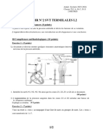 Devoir TL2 SVT