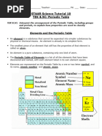 STAAR Science Tutorial 10-Periodic Table