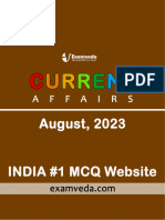 Current Affairs August 2023 PDF