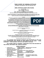 The High Court of Orissa, Cuttack: Chief Justice'S Court (2Nd Floor) The Chief Justice Mr. Justice Murahari Sri Raman