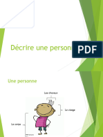 Décrire Une Personne (Diapos)