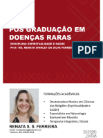 Slides Aula Espiritualidade e Saúde Doenças Raras