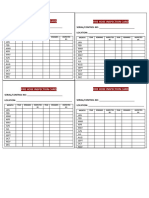 Fire Hose Inspection Card