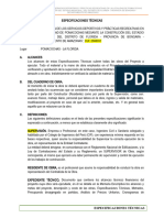 Especicaciones Técnicas - Estadio Pomacochas