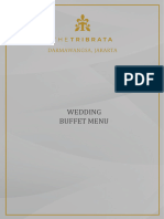 The Tribrata Wedding Buffet Menu