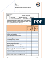 Student Internship Performance Evaluation Coba