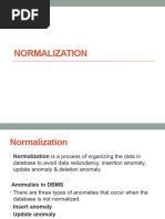 Normalization