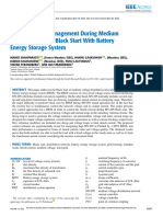 Inrush Current Management During Medium Voltage Microgrid Black Start With Battery Energy Storage System