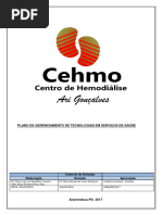 PLANO DE GERENCIAMENTO DE TECNOLOGIAS EM SERVIÇO DE SAÚDE Cehmo 2017