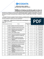 Classificação Inscrição Nome Nota Da Prova Objetiva Nota Da Prova de Títulos Nota Final Status