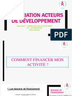 Support de Cours Comment Financer Mon Activité