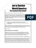 How To Survive 3 World America:: The Coming US Debt Default