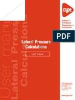 StruBIM Cantilever Walls - Soil Retention Elements. Lateral Pressure Calculations