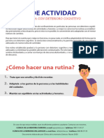 Rutina de Actividad para Personas Con Deterioro Cognitivo