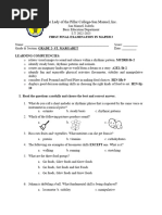 MAPEH2 1st Final EXAM