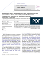 Implications of Nitrogen Compounds During Alcoholic Fermentation From Some