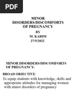 Minor Disorders of Pregnancy