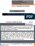 Cours Matériels de Chantiers