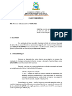 Parecer Jurídico - Processo 2838-22 (Contrato de Locação de Imóvel - Saúde)