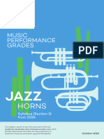 Jazz Horns PG Syllabus