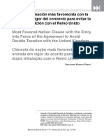 11.RV24. Cláusula de Nación Más Favorecida Con La Entrada en Vigor Del Convenio para Evitar La Doble Imposición Con El Reino Unido