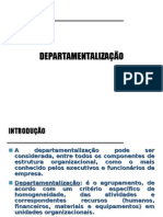 5 - Departamentalização