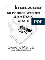 Midland WR-100 Weather Radio Manual