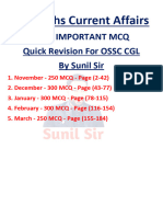 1400 Current Affairs MCQ (November - March)