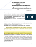 Populismo e Participação Popular Na Política Mexicana Durante o Governo Cardenas