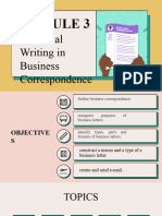 Technical Writing in Business Correspondence