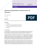 Islamist Radicalisation and Terrorism in TanzaniaElisa