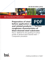 BS en ISO 8503-22012 - Preparation of Steel Substrates Before Application of Paints and Related Products. Surface Roughness Characteristics of Blast-Cl