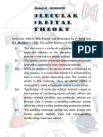 Molecular Orbital Theory