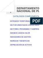 Catalogos Complementarios MGA Web