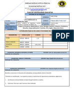 Agenda - Plan - de - Contunuidad - Educativa - Primero BGU 29 AL 31