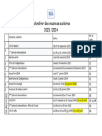 Calendrier Des Vacances Scolaires 2023 2024