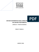 Estudos Sistemáticos Dos Livros Proféticos Do Antigo Testamento