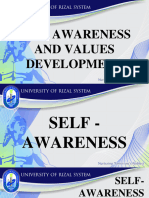 Module8 - Self Awareness & Values Development