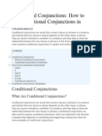 Conditional Conjunctions