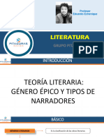 T3 - PPT - Teoría Literaria - Género Épico y Tipos de Narradores