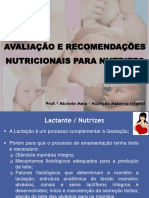 Recomendações Nutricionais para LACTANTES