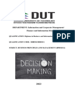 Decision Making Notes-2023