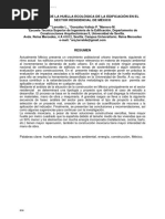 Evaluación de La Huella Ecológica de La Edificación en El Sector Residencial de México