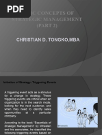 Basic Concepts of Strategic Management Part 2